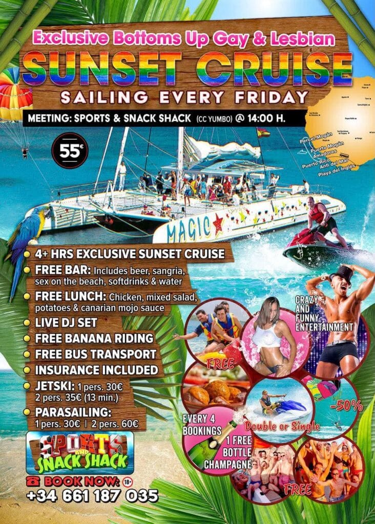 Exclusive Bottoms Up Gay & Lesbian Sunset Cruise Tickets