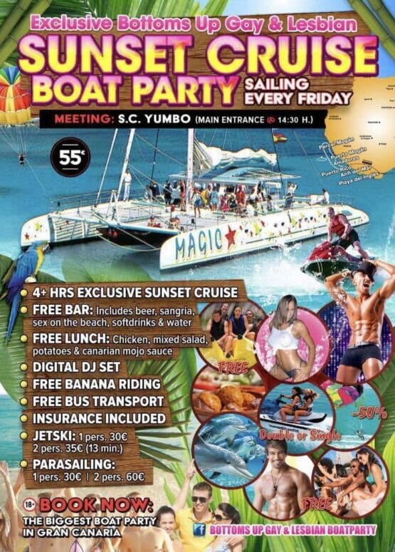 Exclusive Bottoms Up Gay & Lesbian Sunset Cruise Tickets