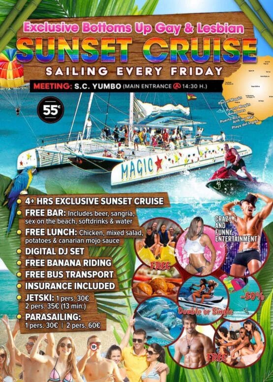 Exclusive Bottoms Up Gay & Lesbian Sunset Cruise Tickets